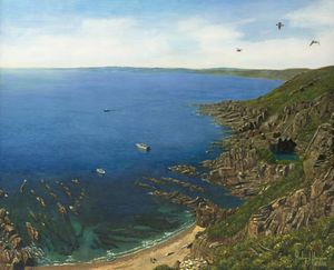 Whitsand Bay from Rame Head, Cornwall