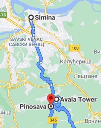 Todays rute approximatly ..