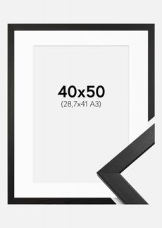 Tavla 40x50, svart ram - 1325 kr