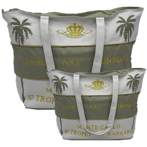 FRENCH RIVIERA KAKI / BLANC