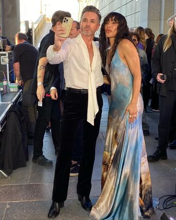 Peter Jöback och Loreen backstage