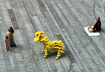 Asiatisk traditionell Lejondans