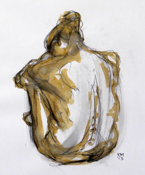 Think I'm Going To Cry nude painting rob macgillivray
