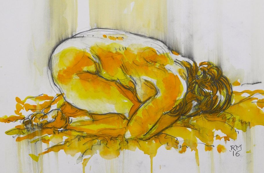 Women Glow nude female rob macgillivray art