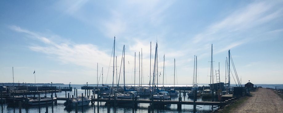 Rørvig havn en tidlig dag i mai