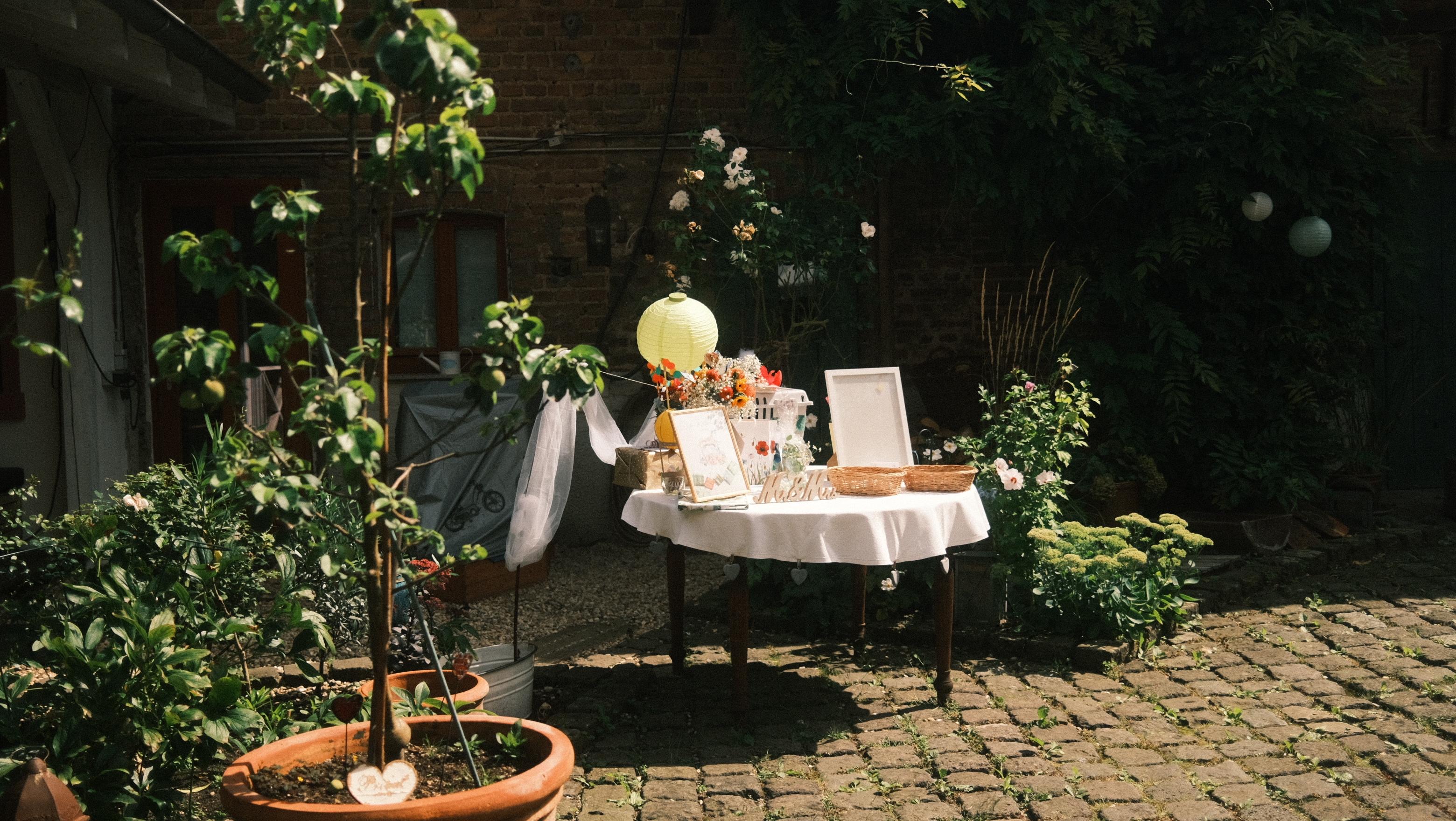 Trauung Geschenketisch 