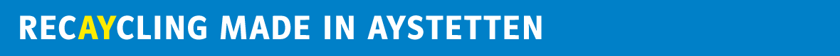 Die CSU Aystetten recyclet Wahlplakate