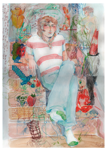 self portrait on the stairs (2022)