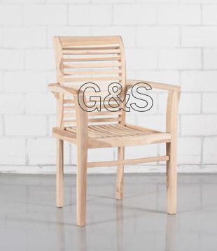 Stapelstoel teak 004.301