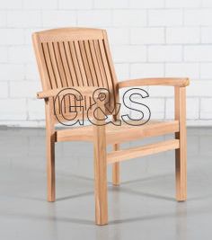 Stapelstoel Marley teak