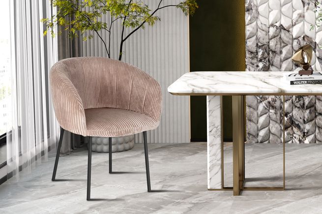 Stoel Sevilla Corduroy zand