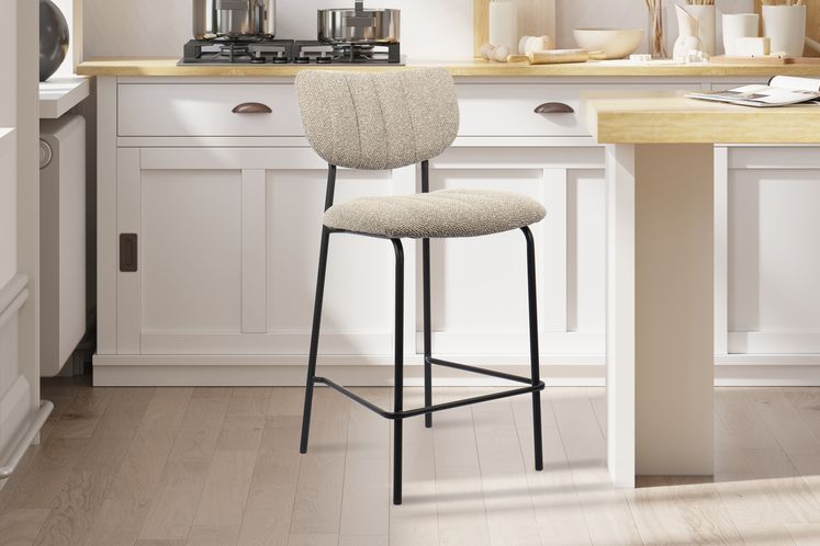 Counterstoel Antura stof bruin