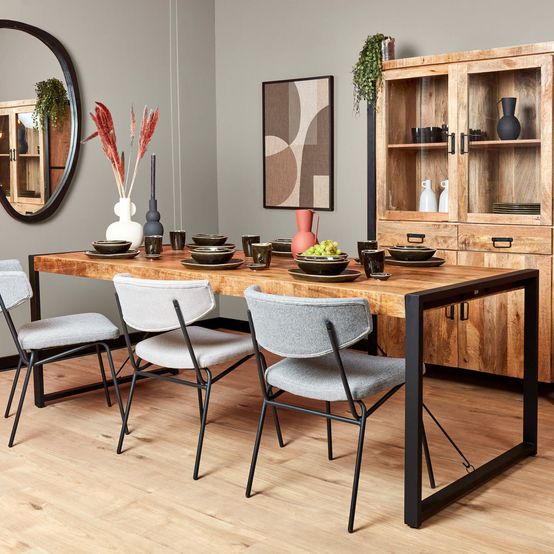 Eettafel Boaz natuur 220cm