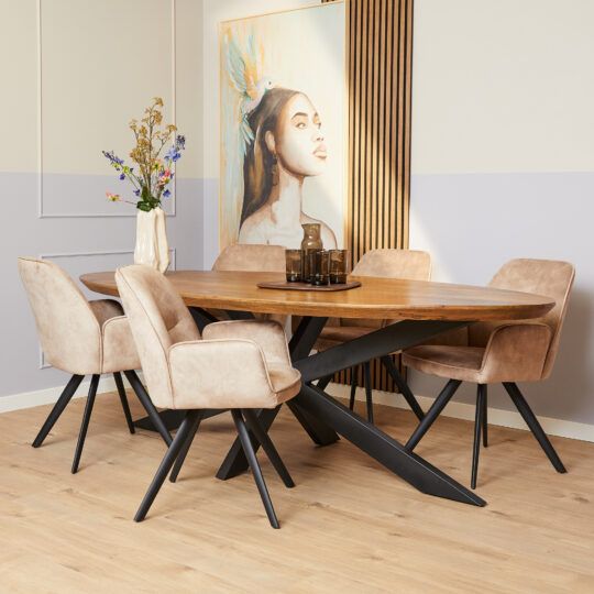 Eettafel Brandy natuur 240 cm