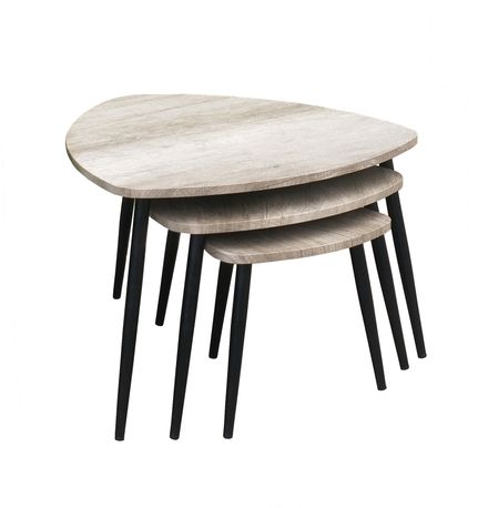 Set van 3 salontafels MANHATTAN