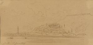 Zante from the sea, 10 June 1849.
