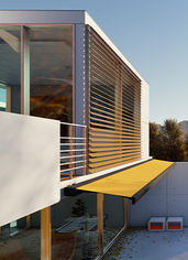 Terrassemarkise med moderne design