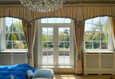 Flush fitting French door, uPVC ECOSlide sash windows