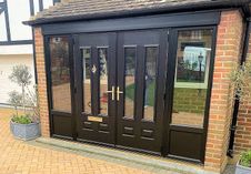 Solidor Edinburgh double doors and sidelights
