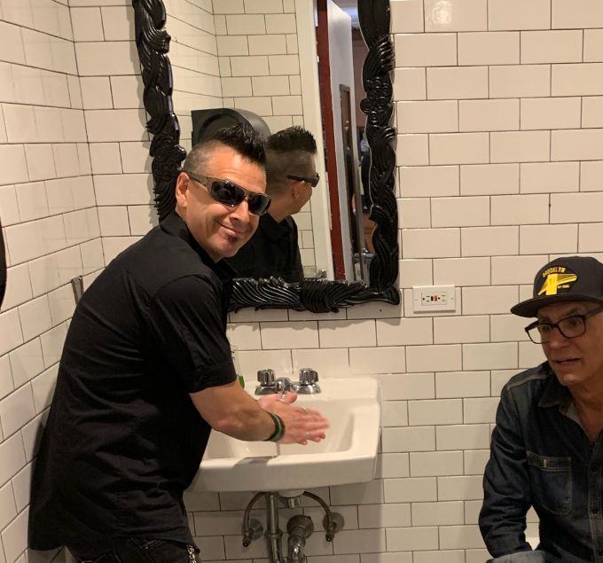 Bathroom break with Liberty