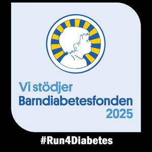 Vi stödjer Barndiabetesfonden 2025 #Run4Diabetes