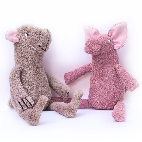 Kuscheltiere Butz und Rosi