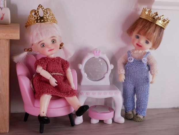 A little prince and princess.
