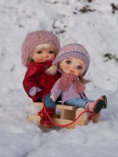 Playing in the snow