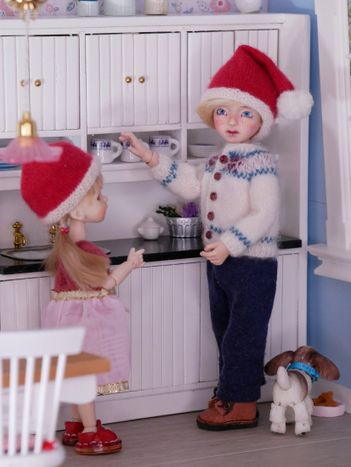Helping in the kitchen