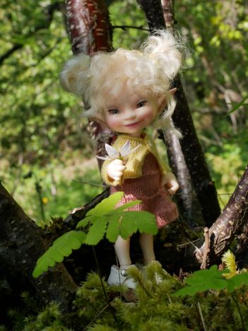 "A flower for you!"