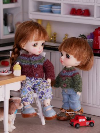 "When will our baby sister arrive?"