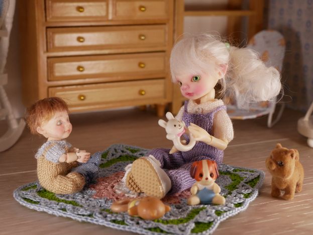 Sarah wanted to play with Baby John