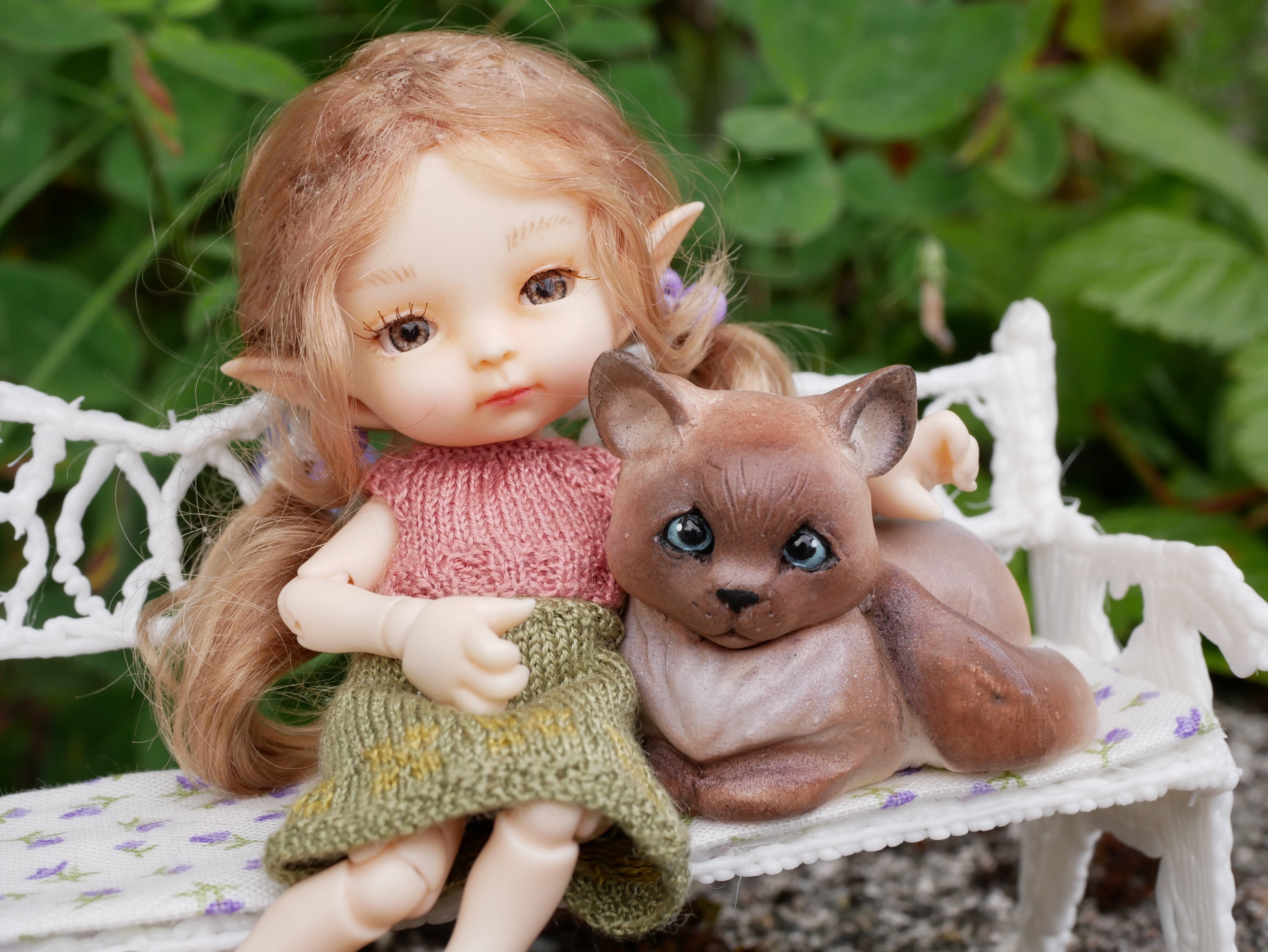 Cuddling with the kitty