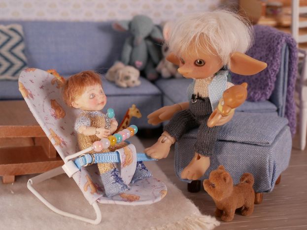 John with Uncle Alvin the Goblin