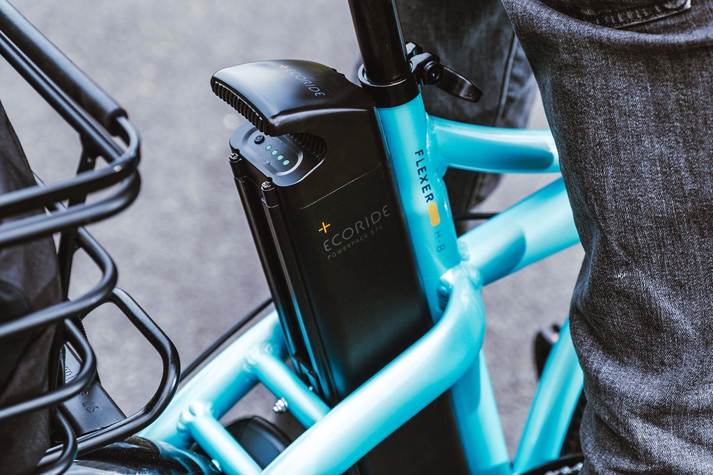 [210ER16ABK0001] Greenway, Battery 36V 16Ah, EcoRide 2021 logo, Smart 