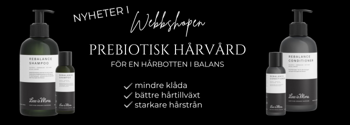 Prebiotisk hårvård i webbshopen
