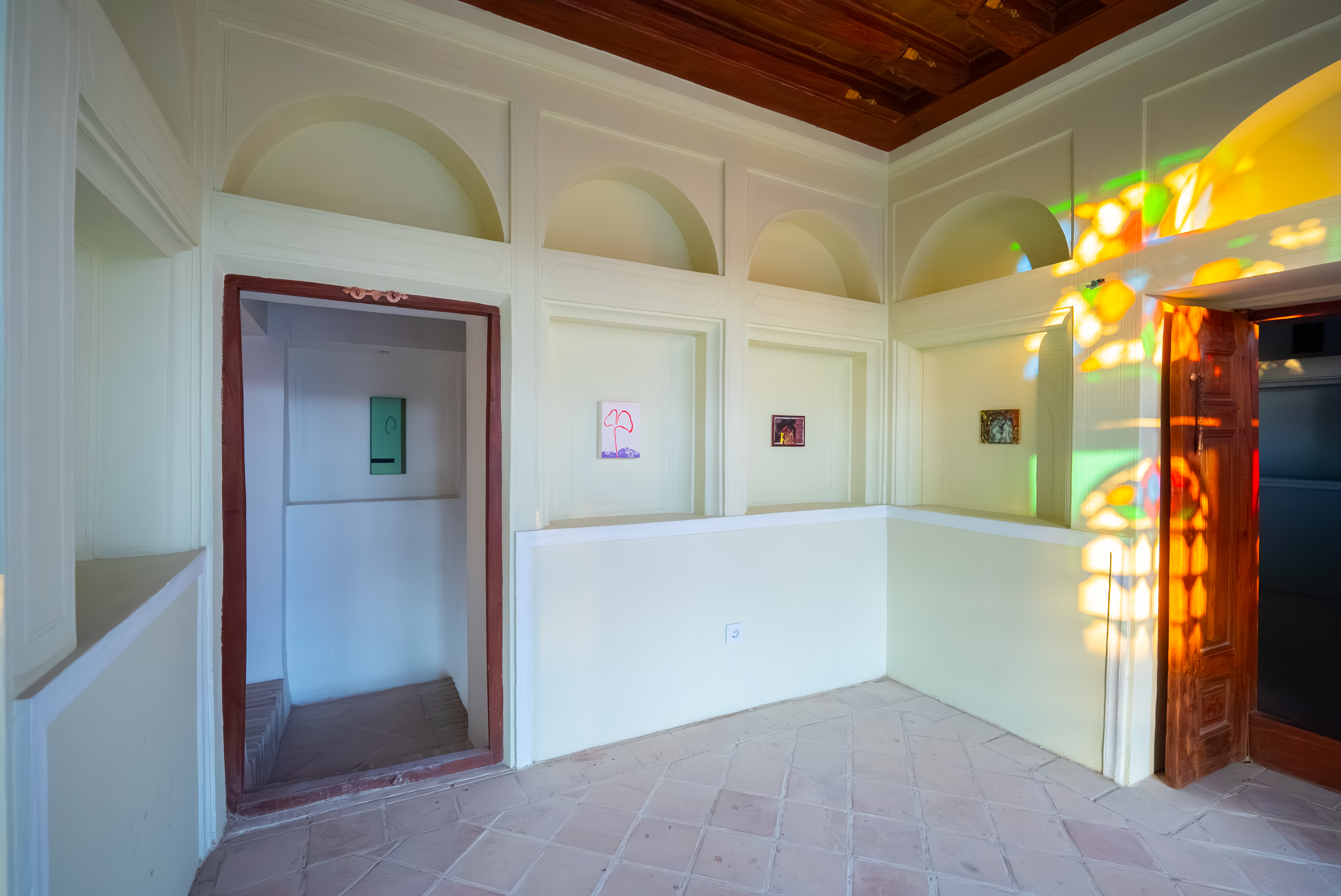 left Hommarus Brusche, Sam Samiee, Lieve Hakkers, at What's Your Treasure? curated by Masir Curatorial, Shiraz 2025