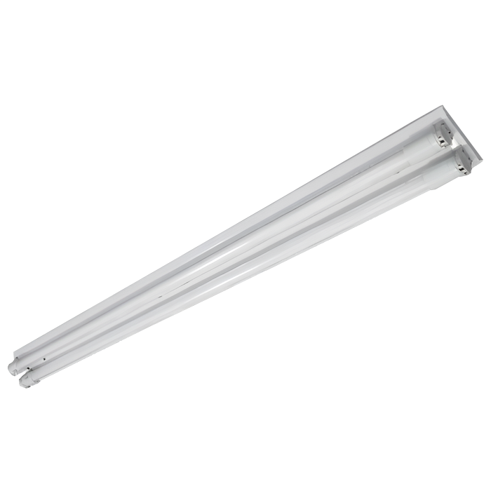 Luminária calha simples para 2 lâmpadas T8
