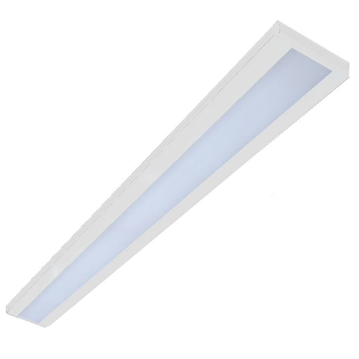 Luminária barra led 39w 76w 144w com difusor acrílico e refletor alumínio