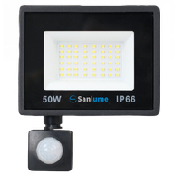 Refletor smd led IP66 com sensor de presença 50w