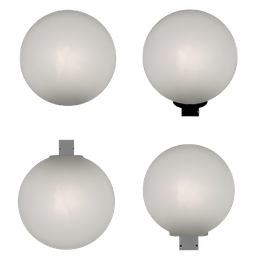 Globo circular 380mm em polietileno
