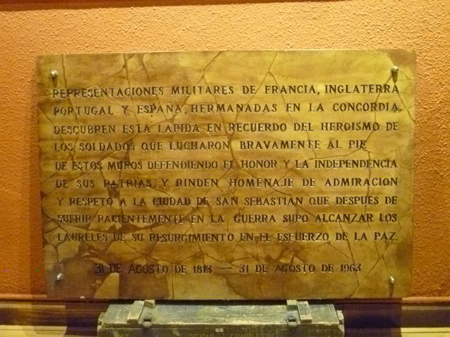 Estado actual de la placa tras el dificil trabajo de recuperación.
