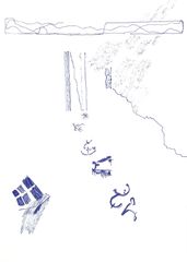etnografisk tegning1,  A4, tusch, 2021 