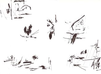flere, A4, tusch 