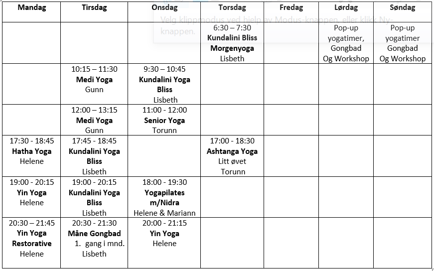 Nye kurs starter opp i uke 42, mulighet for å melde seg på underveis 