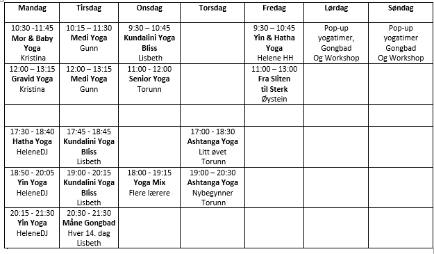 Nye kurs starter opp i uke 42, mulighet for å melde seg på underveis 