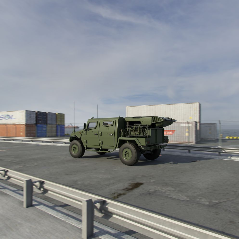 environment - Transportmode - Road along harbour