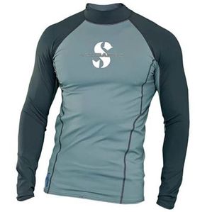 GRAPHITE UPF 80 T-FLEX RASH GUARD, LONG SLEEVE, MEN