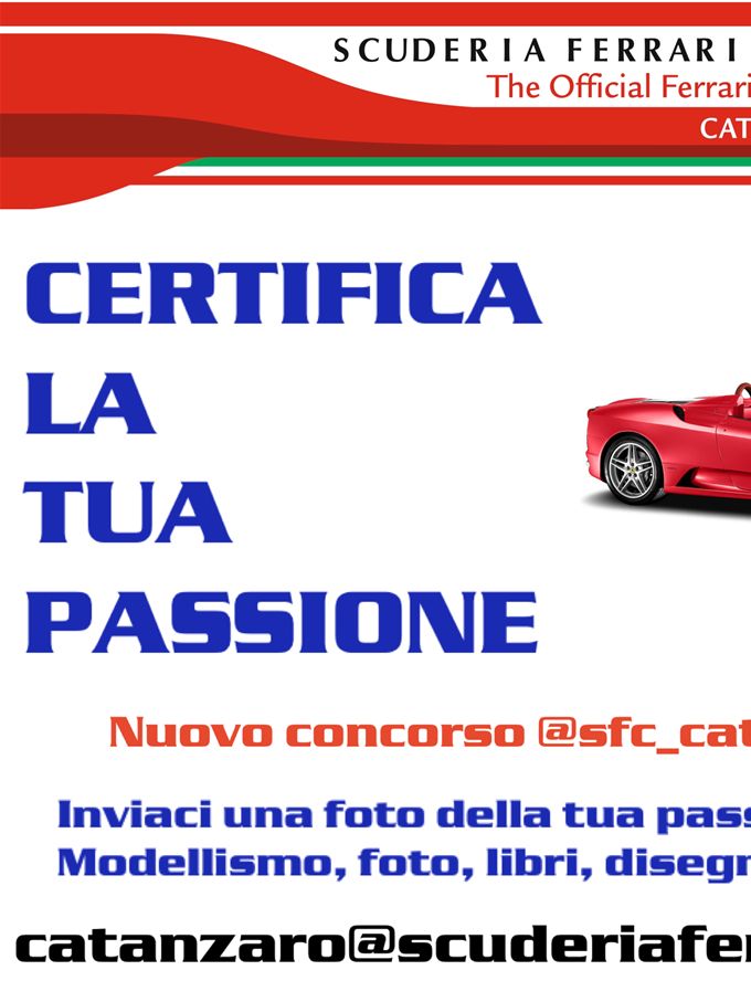 CERTIFICA LA TUA PASSIONE - 1 CONCORSO A PREMI