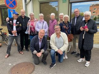 På bild från vänster. Undertecknad,Lars Grefmar, Marianne Simonsson, Anki Goossen,
Marianne Rosén, Lena Holmgren, Jeanette och Lennart Persson, Christina Gustavson,
Stefan Göransson samt Mikael Krantz. Med var även Johan Svensson som tog bilden.